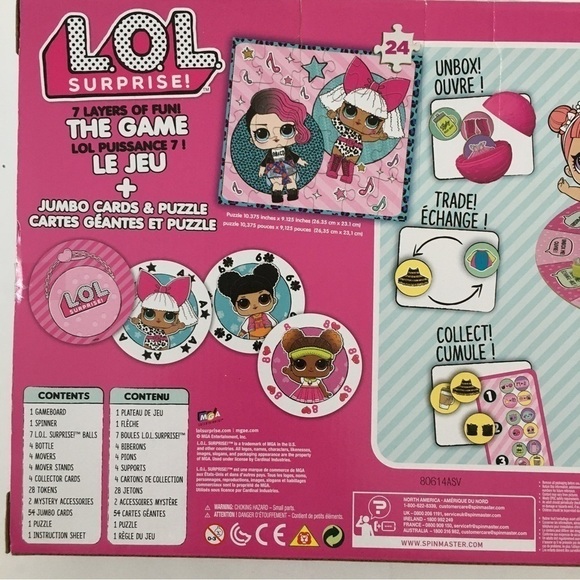L.O.L. Surprise 7 Layers of Fun Game Jumbo Cards & Puzzle - Picture 6 of 14